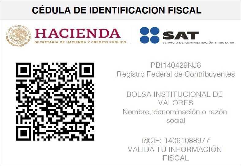 BOLSA INSTITUCIONAL DE VALORES – PBI140429NJ8