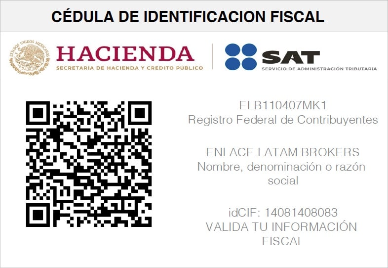 ENLACE LATAM BROKERS – ELB110407MK1