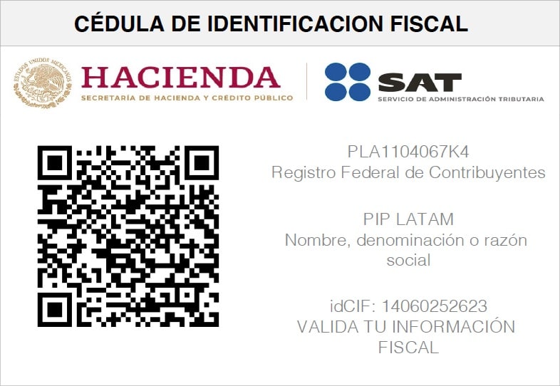 PIP LATAM – PLA1104067K4